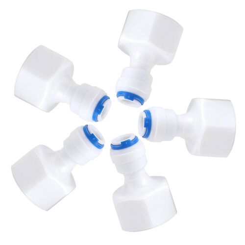 6Pcs Fitting Connector for Aquarium RO Water Filter Reverse