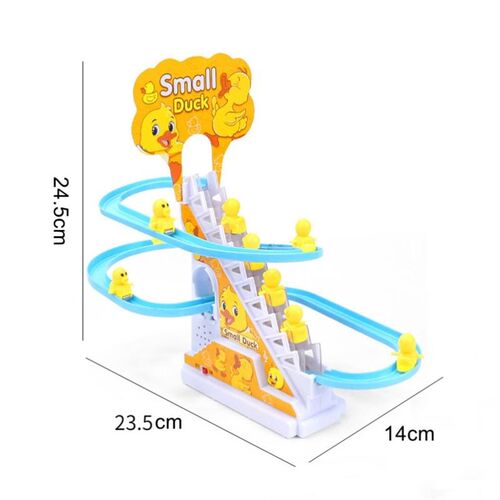 Kid Diy Small Duck Penguin Electronic Climbing Stairs Track