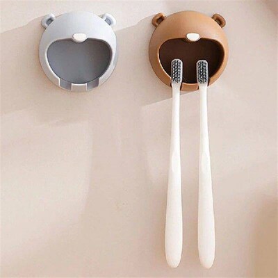 Cartoon Bunny Toothbrush Holder Silicone Suction Cup Shaver