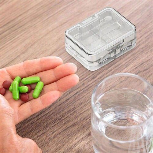 Double-layer Sealed Pill Box Medicine Storage Box tablet
