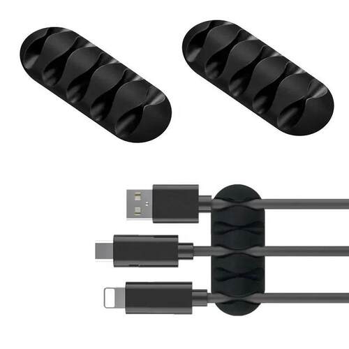 VIKEFON Cable Cord Wire Organizer Silicone USB Cable Winder
