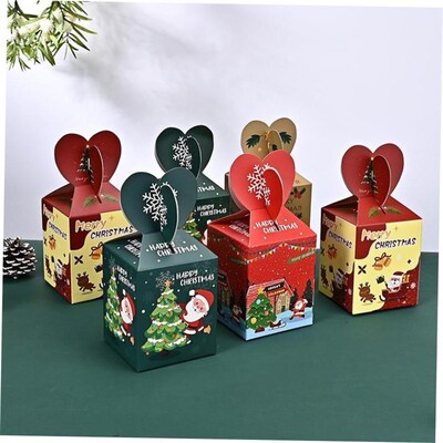 Christmas Apple Box cowhide White cardboard packaging box