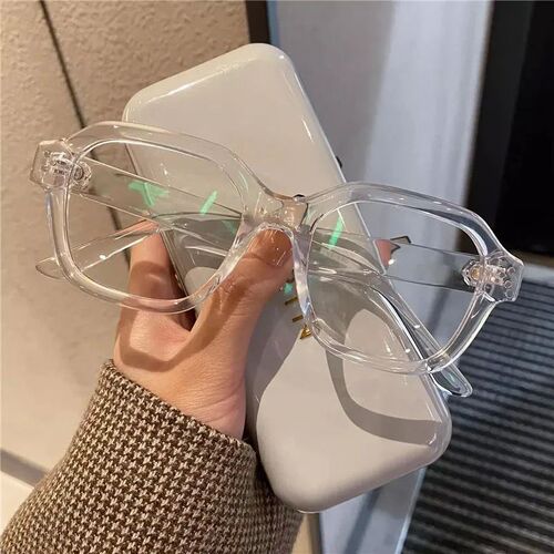 Retro Anti Blue Light Computer Glasses Frame Women Oversized