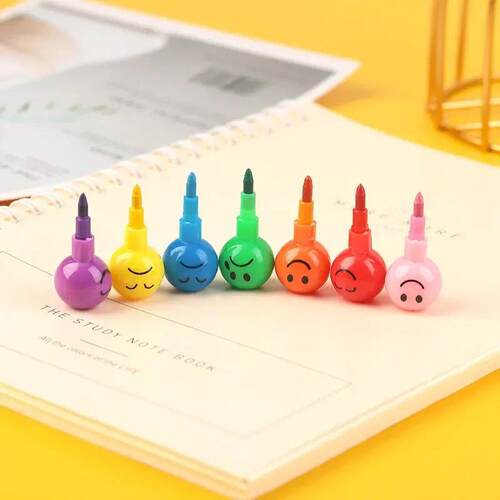 1pcs 7 Color Crayons Art Supplies for Kids Pastel Pen Drawin