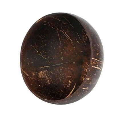 Tableware Coconut Bowl & Spoon Set 12-15cm Handmade Wooden