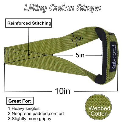 1 Pair Gym Lifting Straps Fitness Gloves Anti-slip Hand Wrap