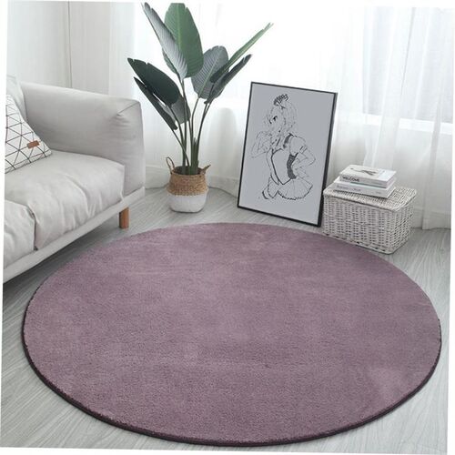 Round Fluffy Area Rug for Bedroom Soft Shaggy Carpet Circle