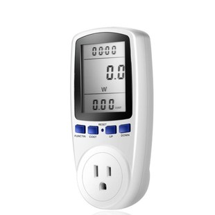 EU US UK Plug Socket Digital Voltage Wattmeter Power Consump