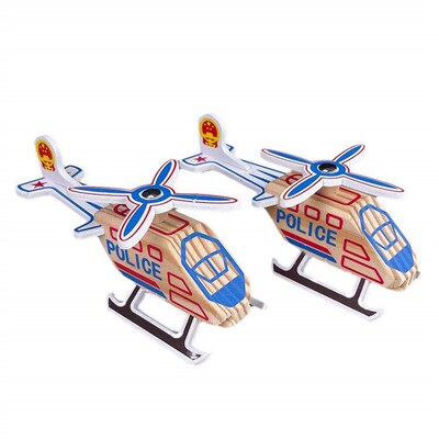 Wooden Arcraft model toy smulaton helcopter scenc spot