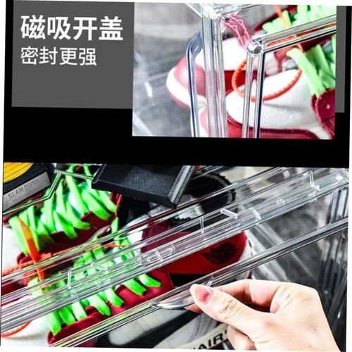 transparent plastic basketball shoes box Shoe storage boxes