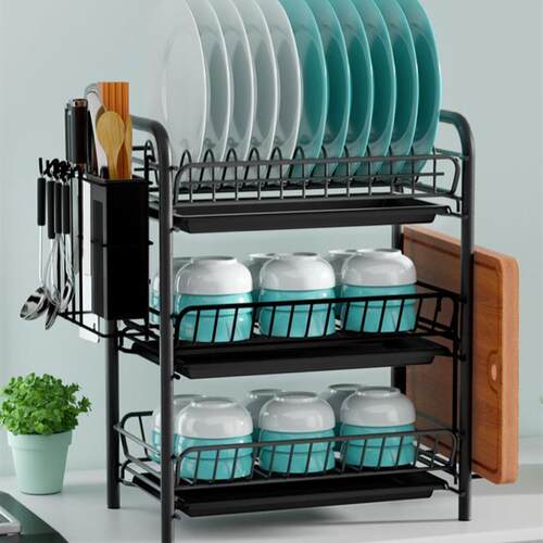dish drying rack storage kitchen cup holder organizer洗碗架