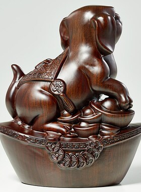 木雕十二生肖摆件全实木鼠牛虎兔龙蛇马羊猴鸡狗猪工艺品补缺角