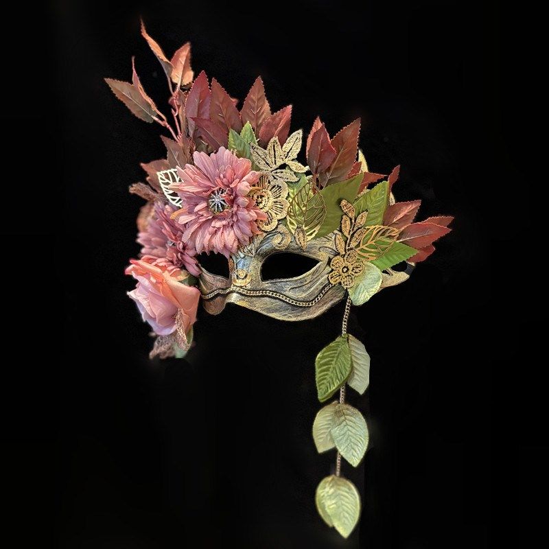 威尼斯森系花朵面具创意遮面唱歌派对舞会万圣节狂欢面罩假面,节庆用品/礼品,面具,淘宝优惠券,粉丝福利购,淘宝优惠卷