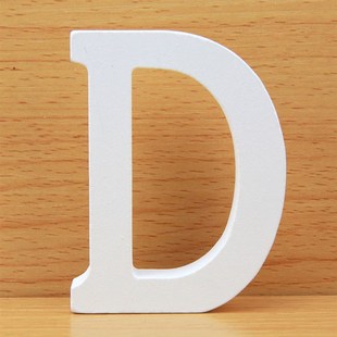 8 CM Letras Decorativas Grandes White Wooden Letters Home De