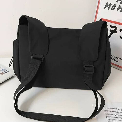 Fashionable Crossbody Bag with Drawstring Accent - Spacious