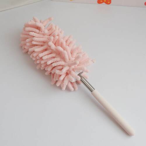 Scalable and extendable chenille feather duster with static