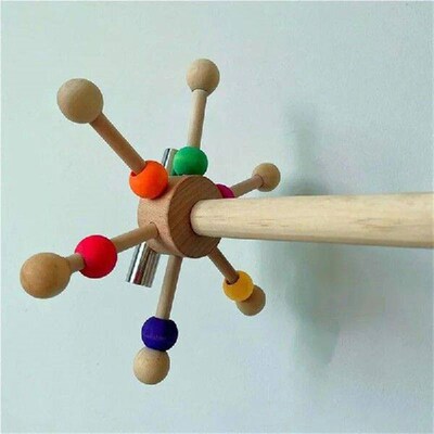 Wooden Sun Shaped Parrot Chewing Toy Educational Supplies