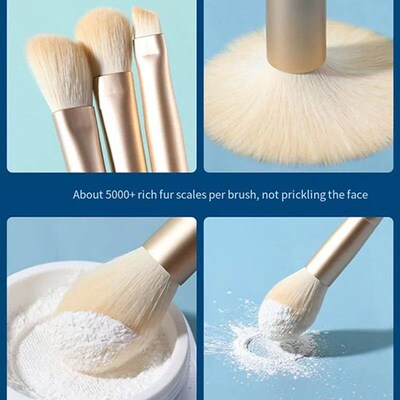 10 Blue Bridge Pattern Foundation Brush Eyeshadow Brush Make