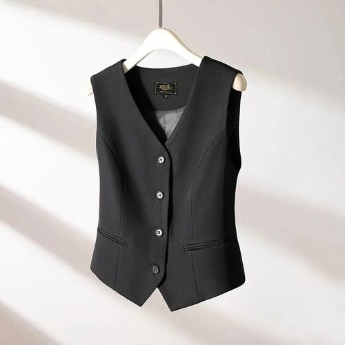 Korean 2023 New Womens Blazer High End Casual Vest Waistcoa