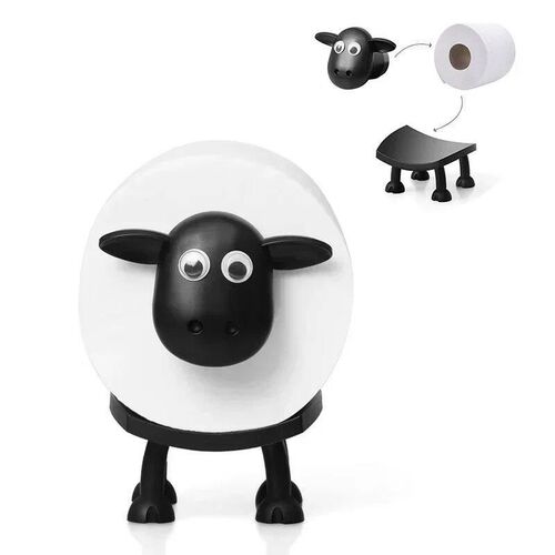 Sheep Toilet Paper Stand, Adorable Resin, Sheep Fabric Box,