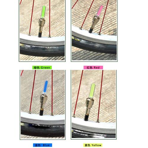 Bicycle Wheel Valve Caps Light  Bicycle Wheel Spoke Lights