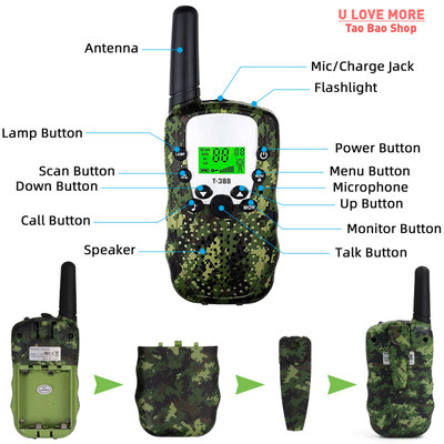 2023 New Kids Walkie Talkie Celular Handheld Transceiver Hig