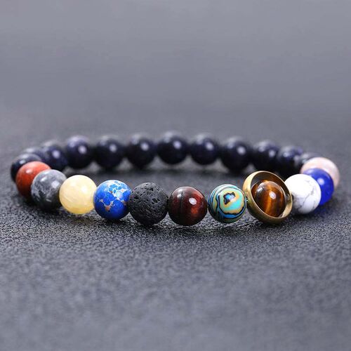 -Cosmic planetary Brlet Galaxy blue sandstone black frosted