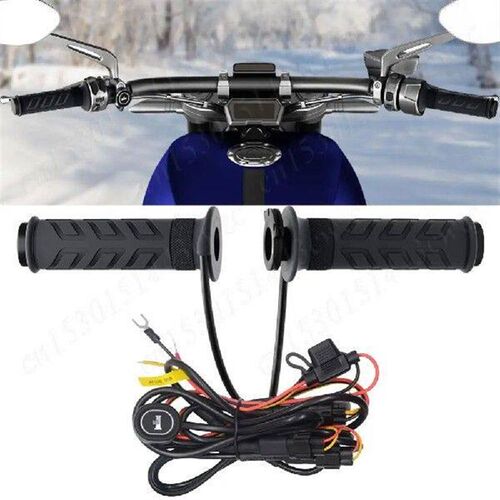 DC 12V Motorcycle A Heated Grip Cover Smart Temperature