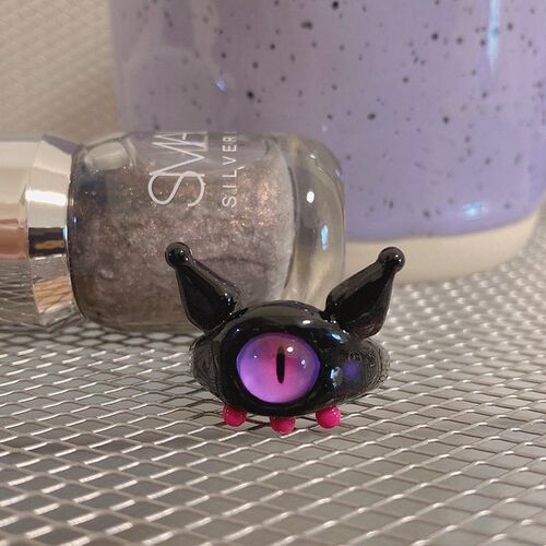 Punk eyes ring Cute Green Monster Ring For Women Fashion Swe