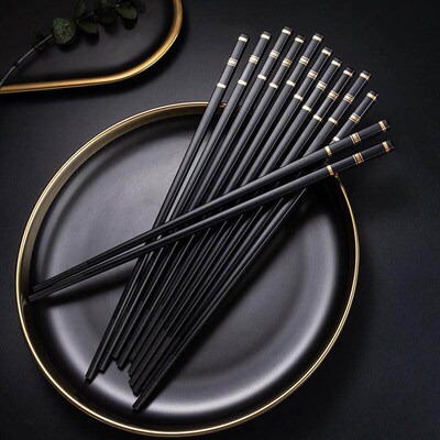 5 Pairs Chinese Japanese Chopsticks Sushi Sticks Korean Chop