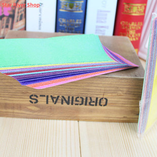 50pcs Single Folding Paper Shining Origami Square set Side