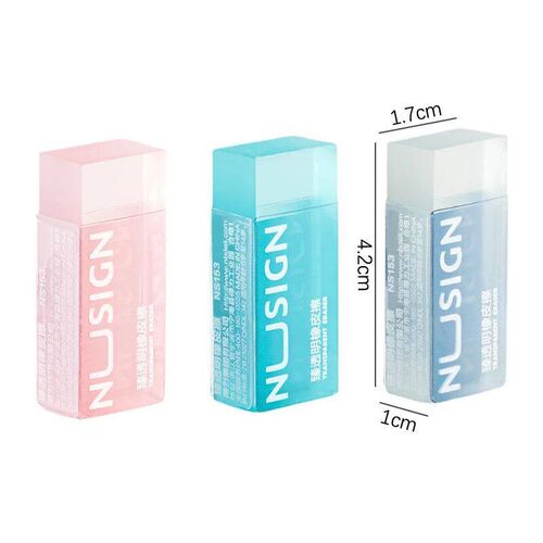 Cute Soft Erasers Transparent Eraser Ins Simplicity Solid Co