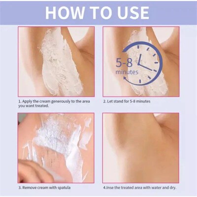 Fast Hair Removal Creams Painless Permanent Removes 50G