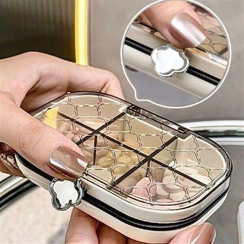 Convenient Multi-function Portable Pill Case Transparent