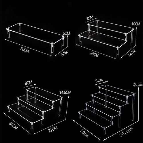 Acrylic Display Stand for Mini Action Figures Toy Model Stan