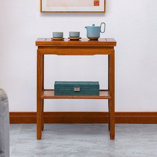 贡艺名居红木茶几 中式刺猬紫檀边几角几茶台 实木小茶桌 茶叶柜