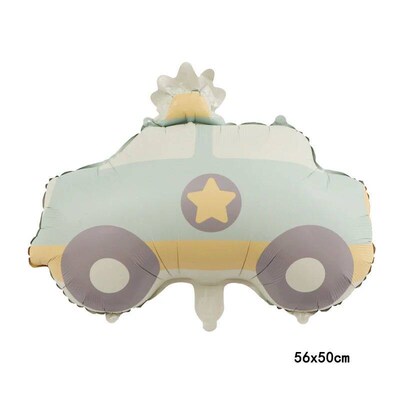 1pcs birthday Bear Foil Balloons Matte Rainbow car plane car