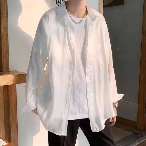 Design Sense Shirt Mens Draped Sense Duffian Handsome Loose