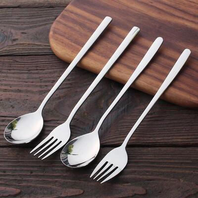6 Set Korean spoon domestic long handle spoon spoon Korean s