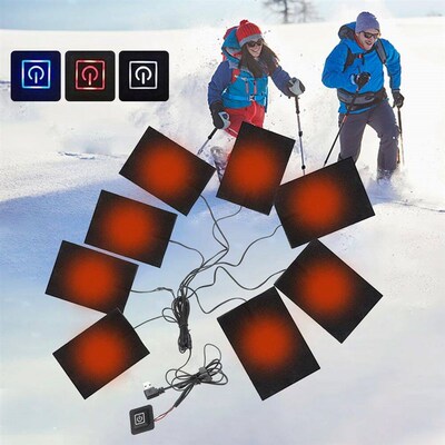 3 Levels Winter Warm Pants Heated Pads USB Heating Pads for