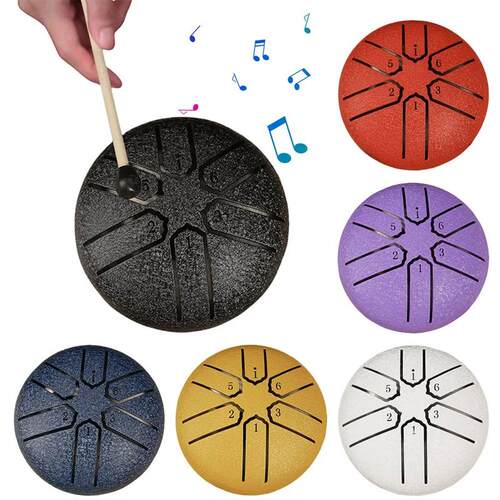 3 Inches 6 Notes Rain Drum for Outside Steel Tongue Drum Rai