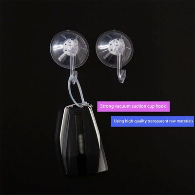 Transparent Reusable Vacuum Suction Cup Hook Without Punchin