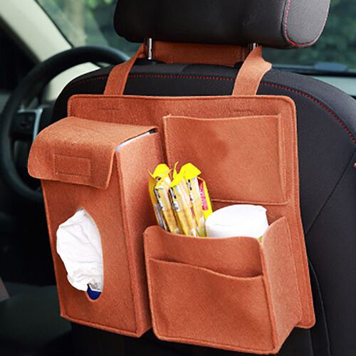 Car Back Seat Storage Bag Organizer Hanging Bag Box Paper To