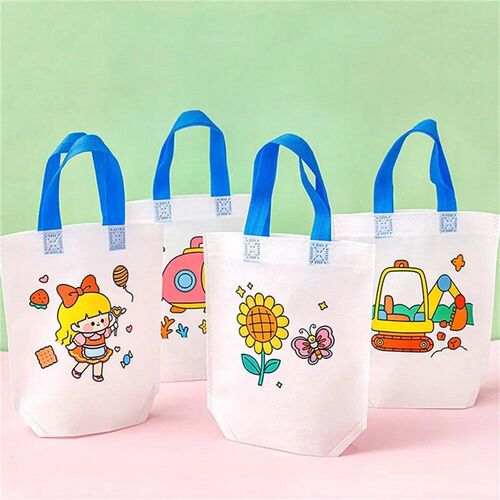 DIY Coloring Doodle Bags Party Gift Bag for Kids Toy Storage