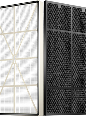 安利逸新空气净化器过滤网适配10107CH/J微粒hep气味活性炭滤芯