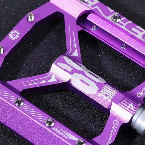 Mountain Bike Pedals Biking Purple Flat Universal Platform