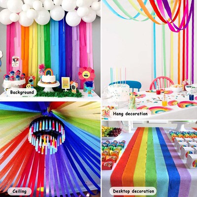 82Feet Crepe Paper Party Streamers Party Decoration Birthday