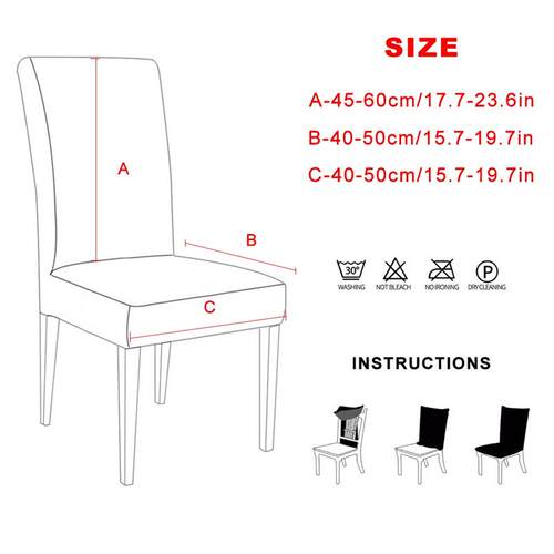 Solid Color Chair Cover Spandex Stretch Elastic Chair Covers