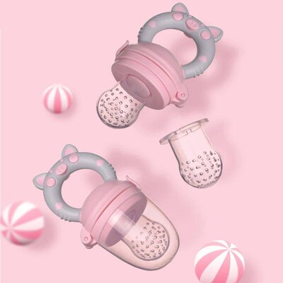 Baby Feeder Kids boy girl Fruit Nipples Feeding Silicone Fre