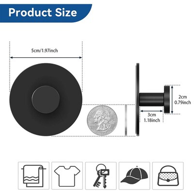 Towel Hooks Extra y Stainless Wall Coat Racks Rustproof Hook
